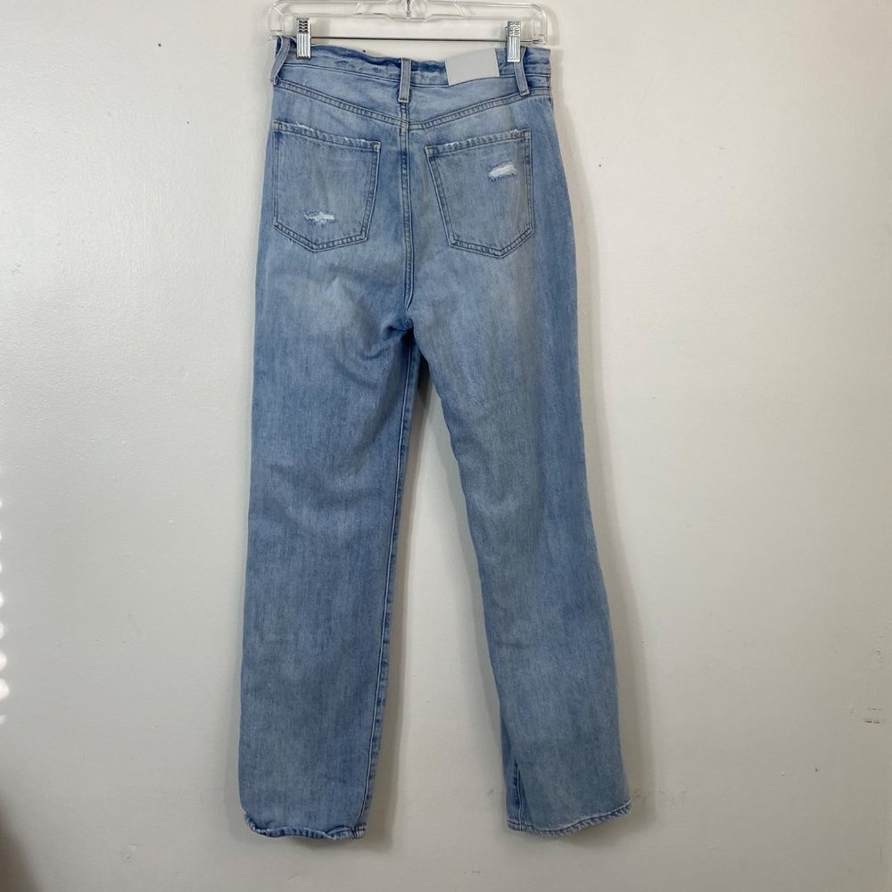 Pistola Womens Cassie Super High Rise Distressed Straight Leg Jeans Size 26 - Picture 4 of 7
